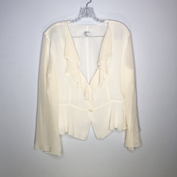 Armani Collezioni Tops - Armani | Ruffle Silk Blouse